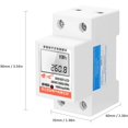 thumbnail image 4 of Instalación de contador de energía electrónico monofásico DDS-LDG en guía de 35 mm con pantalla LCD, sin retroiluminación - sin retroiluminación Kuyhfg Sin marca, 4 of 5