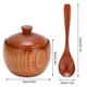 thumbnail image 1 of Olla De Madera Para Especias, Azucarero, Sal, Pimienta, Caja De Condimentos Con Cuchara Y Tapa, Herramienta De Cocina, 1 of 7
