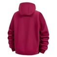 thumbnail image 3 of gbyLJF Men's Fleece Lined Hoodie Solid Color Open Front Sweatshirts Coat Warm Winter Zipper Hooded Jackets with Pockets, 3 of 4