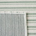 thumbnail image 6 of SAFAVIEH Martha Stewart Cotton Striped Area Rug, Green/Ivory, 8' x 10', 6 of 8