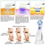 Radio Frequency Skin Tightening Machine, 6-in-1 Rechargeable Anti-Aging Skin Care Microcurrent Facial Device, Red Light, Wrinkle Remove, Rejuvenation, Skin-Firming