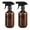 Brown[2Pack], variant on Djiypn 2-Pack Leakproof Spray Bottles (300ml/10oz) - Fine Mist & Jet Stream | Refillable Plastic Bottles for Hair Styling, Plant Misting, Cleaning Solutions (Brown)
