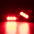 thumbnail image 3 of HLONK Autoxbert 2PCS 3-LED Trailer Side Marker Clearance Lights Red Waterproof for Truck, 3 of 7