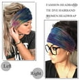 thumbnail image 4 of Diademas anchas, turbantes elásticos, bandas para el cabello anudadas, bandas elásticas para el sudor para hacer ejercicio, yoga, correr, deportes, pañuelos para la cabeza grandes para mujeres, 4 of 6