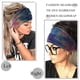 thumbnail image 4 of Diademas anchas, turbantes elásticos, bandas para el cabello anudadas, bandas elásticas para el sudor para hacer ejercicio, yoga, correr, deportes, pañuelos para la cabeza grandes para mujeres, 4 of 6