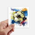 thumbnail image 1 of Football soccer Sports Painted Sticker Square Waterproof Stickers Wallpaper Car Decal, 1 of 1