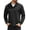 Black, variant on Mens Quarter Zip Pullover Quilted Sweatshirt Knit Long Sleeve Mock Neck Sweater Polo with Pocket
