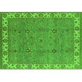 thumbnail image 1 of Ahgly Company Indoor Rectangle Oriental Green Traditional Area Rugs, 2' x 5', 1 of 4