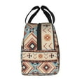 thumbnail image 4 of ZNDUO Reusable Lunch Bag, Insulated Lunch Bag for Women Men - Vintage Aztec Boho Tribe Style Tote Lunch Bag, Picnic School Work Office, 4 of 9