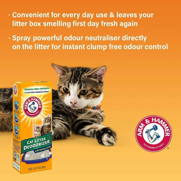 Arm Hammer Cat Litter Deodorizer 20 oz Pack of 4 Clean Odor Air Freshener
