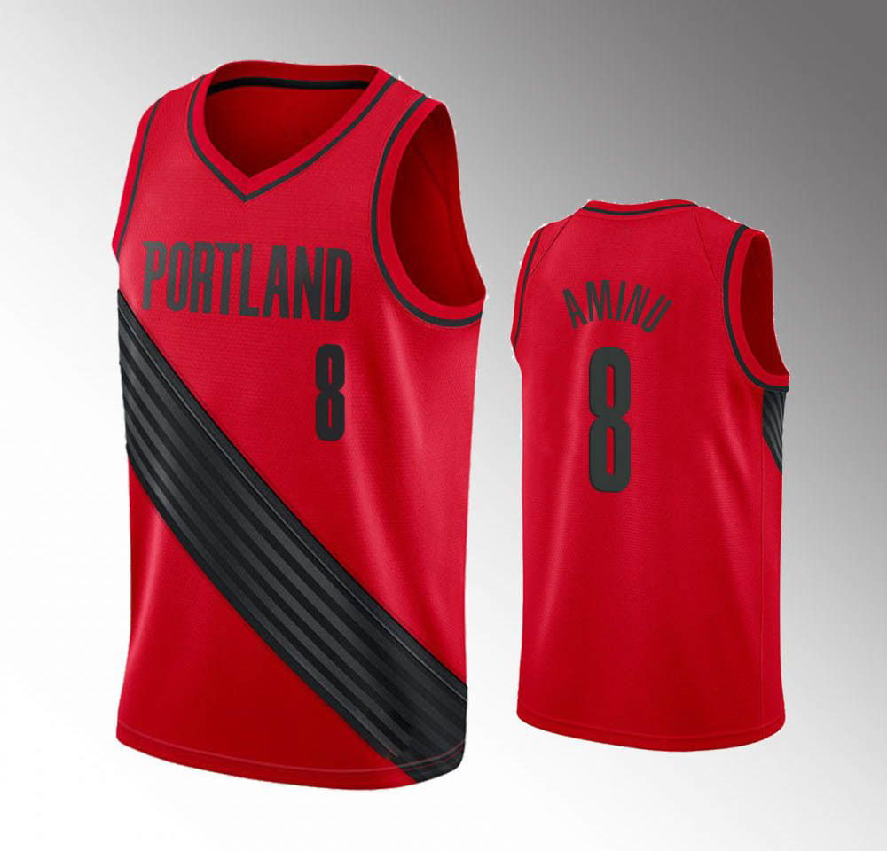 Shop Mitchell & Ness Portland Trail Blazers Damian Lillard Swingman Jersey  SMJY3457PTB12DLI-RED red