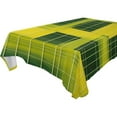 thumbnail image 5 of Ryvnso Yellow and Green Grid Rectangle Table Cloth Tablecover Dinning Tablecloth 54"x72", 5 of 8