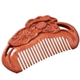 thumbnail image 1 of Moyic Peine de madera, antiestático, portátil, para peinar el cabello, cabeza de peluquería, masaje de la piel, circulación sanguínea, viajes Suministros de limpieza para el hogar 16x5.5x1.2cm Moyic HA062806-02, 1 of 6