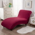 thumbnail image 3 of Funda Interior para Chaise Lounge Sunnimix Sala de Estar Sin Brazos Vino Rojo, 3 of 8