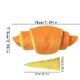 thumbnail image 4 of Dog Chew Toys Soft Puppy Enrichment Toy CroissantShaped Interactive Plush Dolls Indoor Outdoor Pet Supplies, 4 of 5