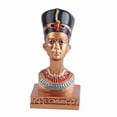 thumbnail image 1 of Estatua decorativa egipcia en miniatura, figura de Cleopatra de resina vintage, 1 of 7
