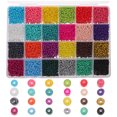 thumbnail image 1 of 1 caja de cuentas de vidrio artesanales Beads de pulsera de bricolaje., 1 of 5