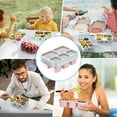 thumbnail image 4 of Zhaofu Bento Lunch Boxes, 4 Pack Bento Box, Reusable Lunch Box with 5 Compartments Meal Prep Containers, Snack Containers with Utensils & Transparent Lids, Microwave Dishwasher Safe, 4 of 7