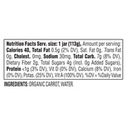 Happy Baby Organics Clearly Crafted, Stage 1, Carrots Organic Baby Food, 4 oz. Jar (6 count)
