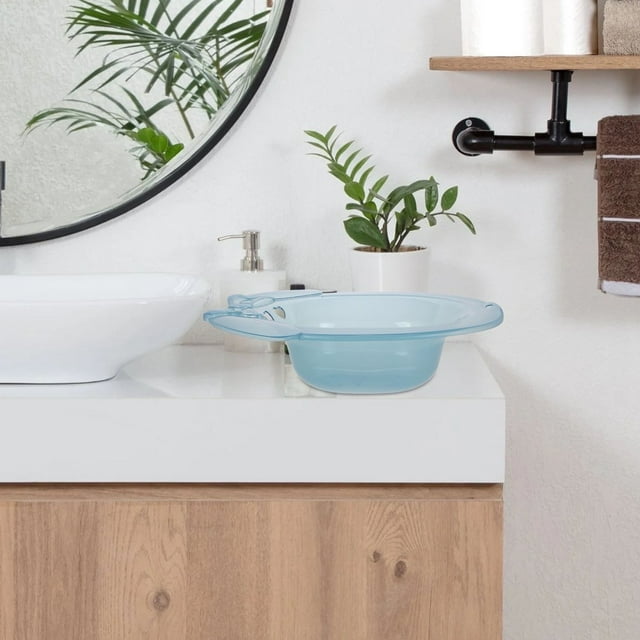 LEEYNEER Toilet Sitz Bath Hemorrhoids Sitz Bath Basin Sky-blue PP Personal Cleanness 1Pcs