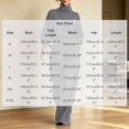 thumbnail image 3 of vdgthytj Sweatsuits Women 2 Piece Outfit Long Sleeve Turtleneck Drop Shoulder Tops Drawstring Wide Leg Pants Fall Athleisure Sets(X-Large,Gray), 3 of 6