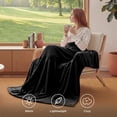 thumbnail image 6 of U by Bedsure Fleece Blanket Black, 260GSM Throw Blankets, Soft Lightweight Throws for Toddlers, Kids, 6 of 8