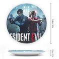thumbnail image 2 of Resident Evil Plato decorativo de porcelana fina (bone china), plato decorativo de cerámica para hogar, oficina, soporte de pared, platos decorativos para dormitorio - 6 pulgadas (15 cm), 2 of 6