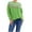 Green, variant on Women Sweaters Color Block Casual Simple Long Sleeve Tops Fall Winter Round Neck Pullover Blouse Daily Wear