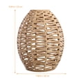 thumbnail image 2 of Shisuyan 1pc Hand-woven Lampshade Imitation Rope Woven Light Shade Creative Pendant Light Cover, 2 of 8