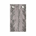 thumbnail image 1 of Floral Hanging Pocket Organizer, Pattern of Budding Flowers on Vertically Aligned Branches, Printed Polyester Storage Bag with Pockets, 9" x 16", Pale Grey Charcoal Grey, 1 of 2