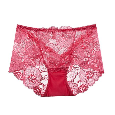 

Women s Seamless Lace Panties Underwear Soft Hip Lift Panties Provides Additional Lifting And Compression Effects L Red