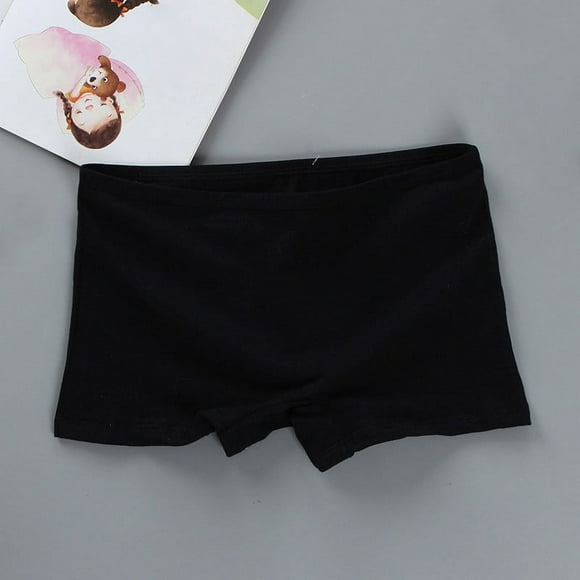 Lefu Kid Children Girl Solid Color Cotton Boxers Safety Pants Shorts Underwear Summer