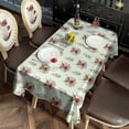 thumbnail image 2 of Green Highland Cow Flower Pattern Rectangle Tablecloth 60"x120",Waterproof Polyester Rectangle Table Cloth, Wipeable Spillproof Polyester Tablecloth for Dining, Camping, Indoor and Outdoor, 2 of 6