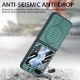 thumbnail image 3 of Magnetic Samsung Galaxy Z Flip 5 Case [Compatible with MagSafe],Anti-Fingerprint,Anti-Scratch,Ultra Slim Shockproof Luxury Samsung Galaxy Z Flip 5 Rugged Phone Cover Case,Green, 3 of 10