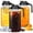 Black, variant on JOGGEIL 3 Pack 64OZ Mason Jars with Lid, 2 Quart Glass Water Pitcher with Lid, Airtight Seal for Great for Iced Tea,Juice,Milk,Coffee,Sun Lemonade, Green