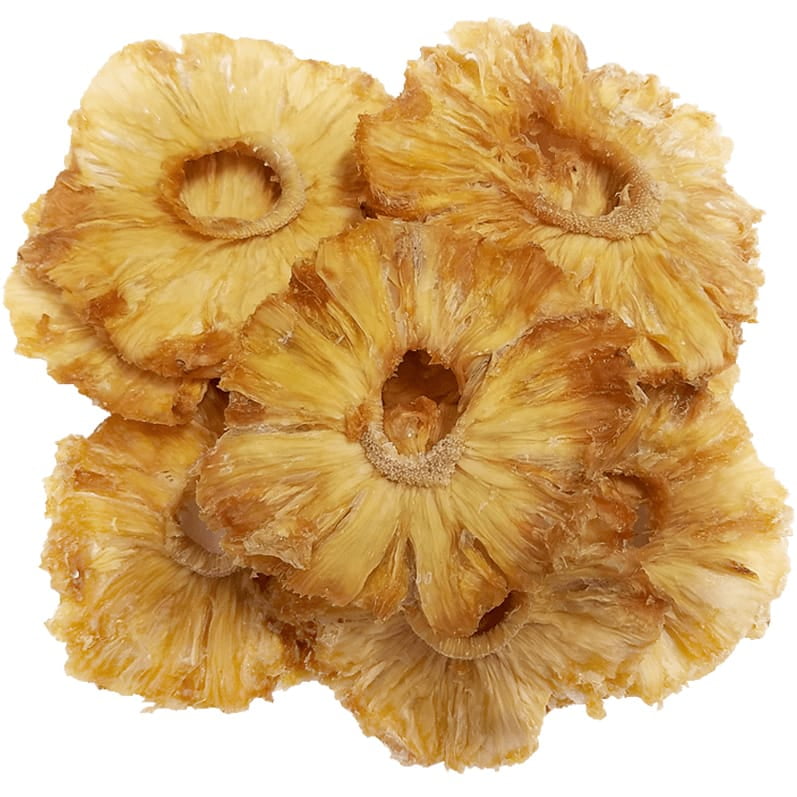 Organic Dried Pineapple Rings, 2 Pounds — Non-GMO, Kosher, Vegan — by Food to Live