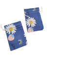 thumbnail image 4 of Bolsa de algodón estampada, bolsa de tela con cordón de algodón y lino, bolsa de embalaje repelente de mosquitos, bolsa pequeña de estilo pastoral para guardar joyas y regalos, 4 of 5