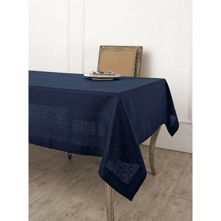 

Navy Blue Tablecloth | Pure Linen | Linen Cotton Mix