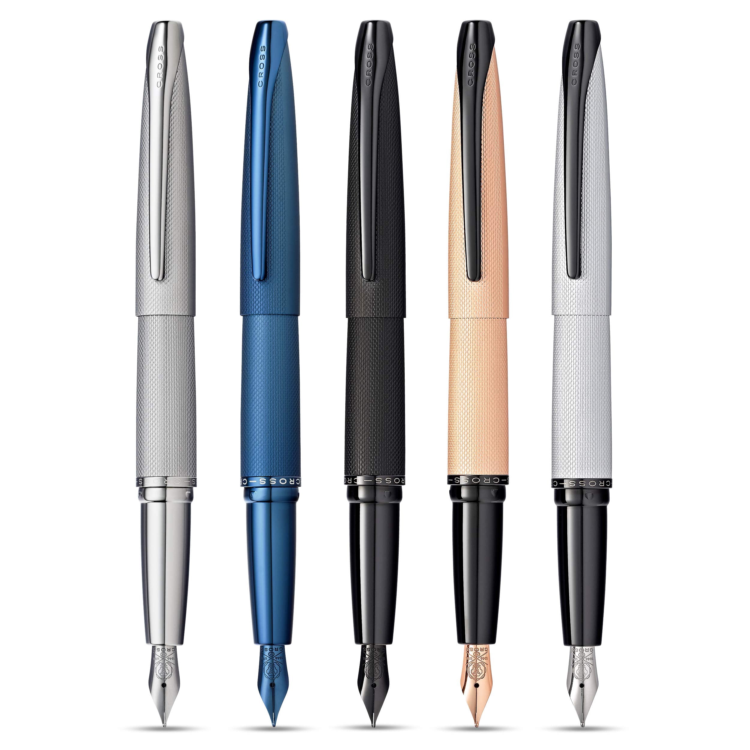 Cross ATX Brushed Chrome Medium Nib Fountain Pen