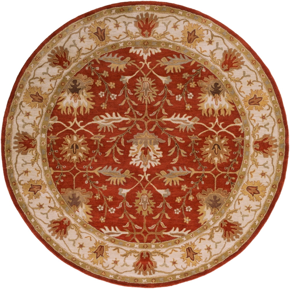 Artistic Weavers Middleton Savannah Rust, Ivory 8' Round Rug