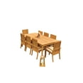 thumbnail image 5 of Grade-A Teak Dining Set: 8 Seater 9 Pc: 83" Rectangle Table And 8 Goa Stackng Arm Chairs Outdoor Patio WholesaleTeak #51GO-0109, 5 of 6
