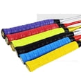 thumbnail image 1 of 12 Pack Squash Grip, Tennis Racket Grip Tape with Anti Slip Perforated Super Absorbent Pu Racquet Grip, Pro for Tennis Badminton Multicolor, 1 of 6