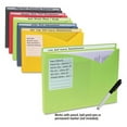 thumbnail image 3 of Write-On Poly File Jackets, Straight Tab, Letter Size, Assorted Colors, 25/box | Bundle of 2 Boxes, 3 of 5
