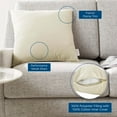 thumbnail image 3 of Modway Enhance 18" Performance Velvet Throw Pillow in Ivory, 3 of 4
