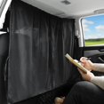 thumbnail image 1 of Cortina de partición de asiento de automóvil, pantalla de aislamiento, parasol de aire acondicionado y cortinas de privacidad para vehículos de negocios (negro) 69 * 82 cm LingWen 8390605177675, 1 of 1