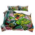 thumbnail image 2 of Ensemble de Literie Peinture Graffiti de Rue, Microfibre Douce, Housse de Couette Graffiti Hip-Hop, Déco de Chambre-HAPDEN, 2 of 3