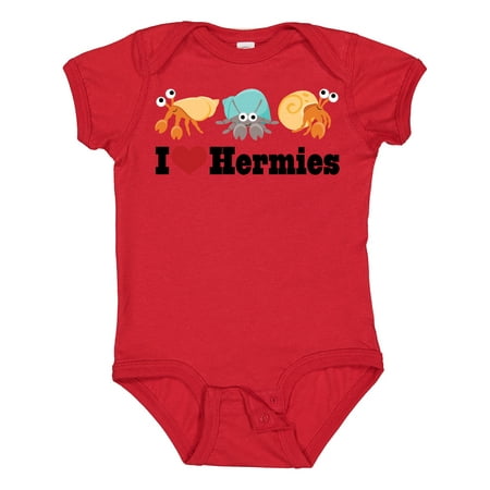 

Inktastic I Heart Hermit Crabs Gift Baby Boy or Baby Girl Bodysuit