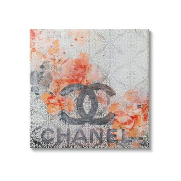 Stupell Patterned Floral Fashion Brand Collage Beauty & Fashion Painting Gallery Wrapped Canvas Print Wall Art
