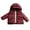 C-7287Red, variant on TEDOYE Toddler Kids Boys Girls Autumn Winter Solid Color Round Neck With Hat Coats Warm And Windproof Down Jacket Stylish Wear, 4-5 Years