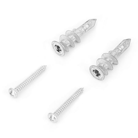 

Octpeak Metal Material Hollow-Wall Anchor Drywall Anchor Screw Kit For Home Decoration Gypsum Wallboard Hardware Store